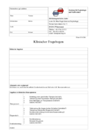 Klinischer Fragebogen